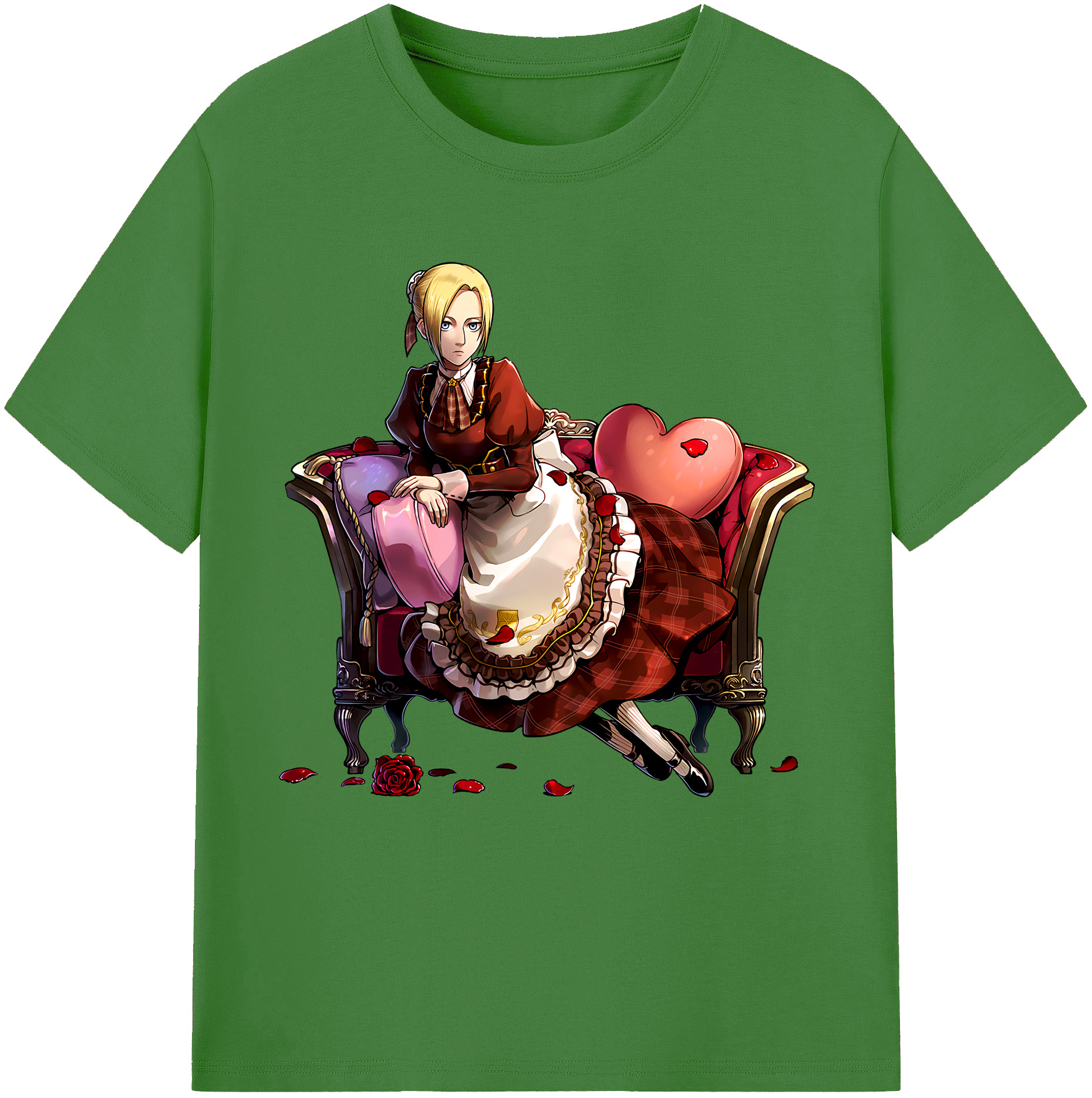（画像用） 進撃の巨人 アニ・レオンハート Attack on Titan Annie Leonhart レディースカジュアルプリントTシャツ（綿100％）